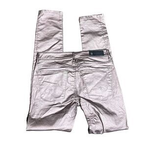 David Bitton NWT Valerie Dusty Rose Polished Cotton Skinny Leg Jeans 26